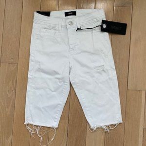 Vervet Denim White Shorts-XS